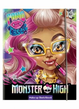 PROMO Książka Szkicownik Monster High Fangtastic Make-up 12952 LISCIANI