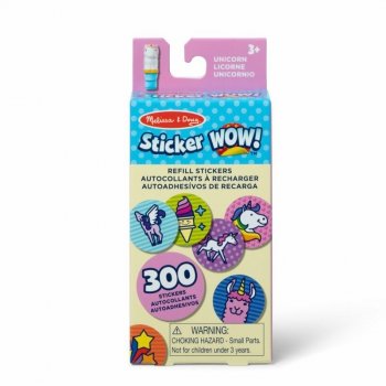 MELISSA Sticker WOW! Zestaw 300 naklejek uzupełniających Jednorożec Unicorn 50203