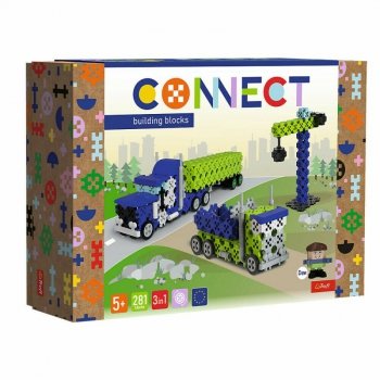 Klocki Connect 3w1 Ciężarówka / Plac budowy 61977