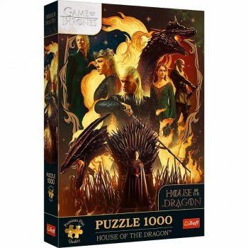 Puzzle 1000el Premium Plus Gra o Tron Ród Smoka 12068 Trefl