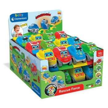 Clementoni baby Przewrotne Samochodziki Ratunkowe 17560 p24 mix cena za 1 szt