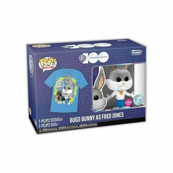 PROMO FUNKO T-SHIRT + POP! WB100 Bugs Bunny as Fred Jones XL 70420