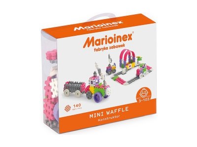 MARIOINEX Klocki wafle mini 140szt konstr-dziew 02837
