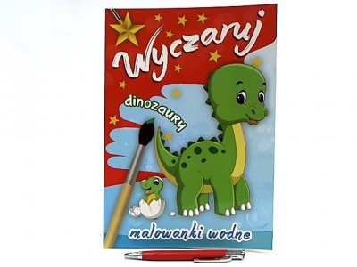 SKRZAT-WYDAWNICTWO Wyczaruj dinozaury Malowanki wodne 54326 