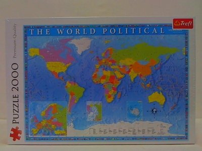 TREFL PUZZLE 2000 Polityczna mapa świata 27099
