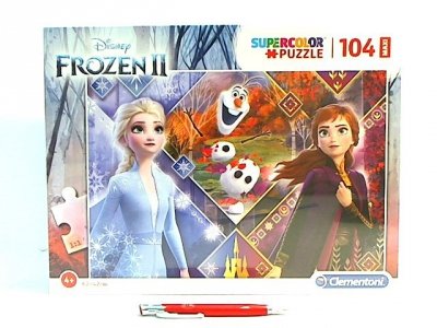 CLEMENTONI - PUZZLE CLE puzzle 104 maxi SuperKolor Frozen2 23739
