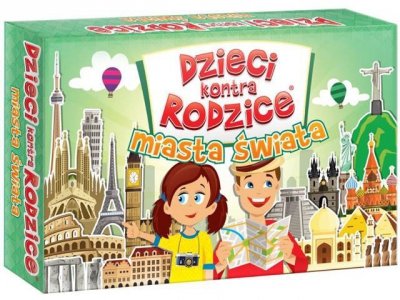 KANGUR - GRY Dzieci kontra rodzice gra Miasta Świata 71731