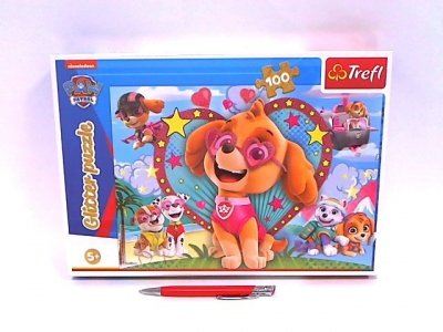 TREFL PUZZLE 100 Glitter W blasku Skye/ Psi Patrol 14818