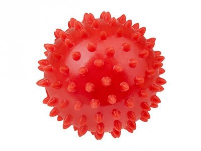 TULLO Piłka sensor.masaż/rehabilit7,6cm czerw 434 74347