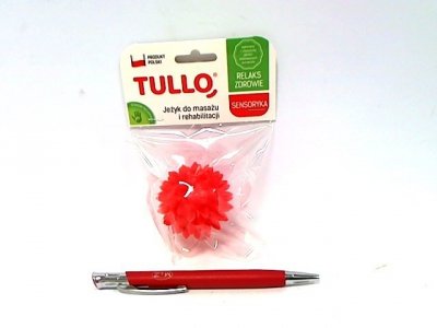 TULLO Piłka sensor.masaż/rehabilit5,4cm 413 czerw 74132