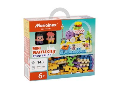 MARIOINEX Klocki wafle mini 148szt Food Truck 04244