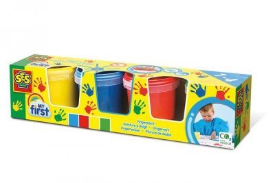 SES CREATIVE SES Farby do malowania palcami 4kol 14413 44135