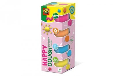 SES CREATIVE SES Plastelina Happy 4x90g 00512 05122