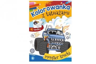 SKRZAT-WYDAWNICTWO Kolorow.z tatuaż.Monster trucki 75151 