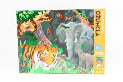 FOKSAL Książka i puzzle Ratujmy plan..Dżungla 220el 98541