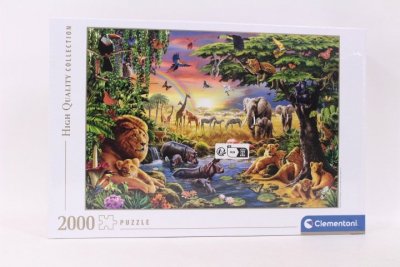 CLEMENTONI - PUZZLE CLE puzzle 2000 HQ The African gathering 32081