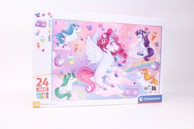 CLEMENTONI - PUZZLE CLE puzzle 24 maxi Noli Jolly Unicorn 28525