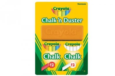 CX DYSTRYBUCJA - MAPED Crayola kreda 2x12szt bia-kolor+gąbka 51-6009