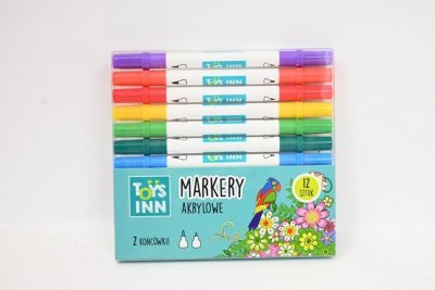 STNUX STNUX Markery akrylowe 2końc.12szt STN 9162 99162