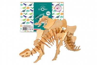 NICE IDEA Puzzle drewn.model 3D Stegozaur D010 07576