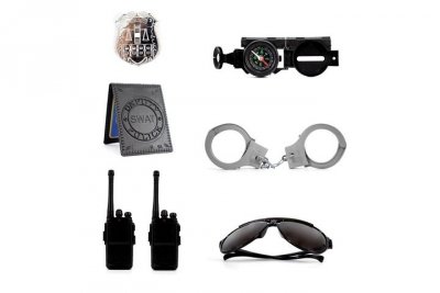 ICOM Zestaw policyjny z walkie talkie CD033502 90905