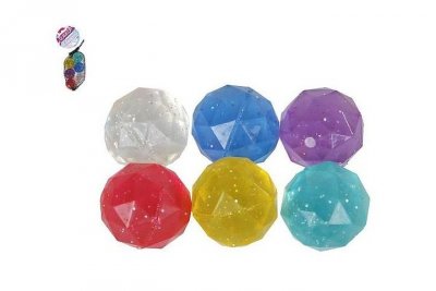 HIPO Piłka diament kauczuk 3cm 6kol 621766 10858