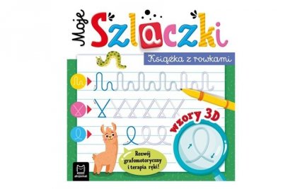 AKSJOMAT Moje szlaczki Książka z rowkami Wzory 3D 40775