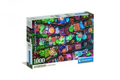 CLEMENTONI - PUZZLE CLE puzzle 1000 Compact Thai Floating Market 39932