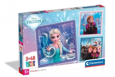 CLEMENTONI - PUZZLE CLE puzzle 3x48 SuperKolor Frozen 25021