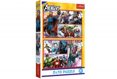 TREFL PUZZLE 2x70 Zostań bohaterem / Marvel 34439