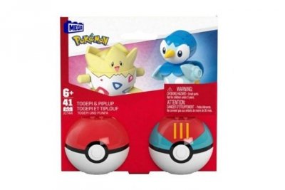 MATTEL MEGA POKEMON Piplup i Togepi Pokeball 2pak JCT44 3