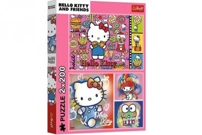 TREFL PUZZLE 2x200 Hello Kitty i przyjaciele 13336