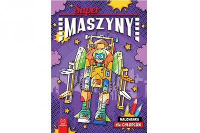 AKSJOMAT Supermaszyny Malowanka dla chłopców 39914