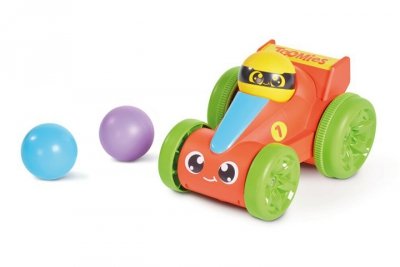 TOMY TOMY piłeczkowa wyścigówka czerw Pop_Go E73752