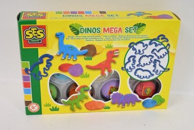 SES CREATIVE SES Ciasto megazest.Dinos7x90g+foremki 00503 05030