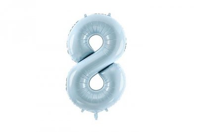 PARTYDECO Balon fol.Cyfra 8 72cm j.nieb.34860