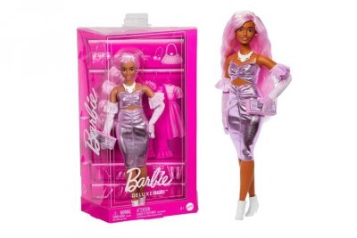 MATTEL Barbie Deluxe Style lalka różowe włosy HYV25