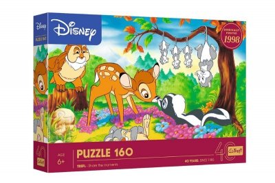 TREFL PUZZLE 160 40lecie Trefl-Bambi i leśni przyj.40054
