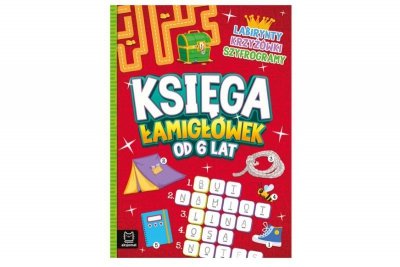 AKSJOMAT Księga łamigłówek 6+ Labirynty, krzyżówki... 41284