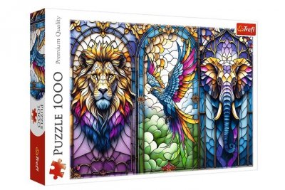 TREFL PUZZLE 1000 Witraż: Zwierzęta 10957