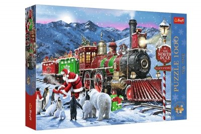 TREFL PUZZLE 1000 XMAS PremPlus Świąteczny pociąg 12097