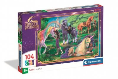 CLEMENTONI - PUZZLE CLE puzzle 104 SuperKolor UnicornAcademy 25093