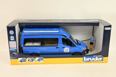 BRUDER - ATA BRUDER Sprinter Camper niebieski+fig+akces 02684