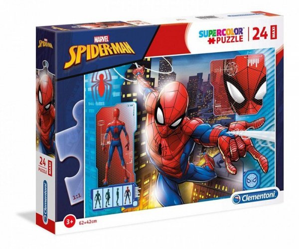 Clementoni Puzzle 24 elementy Maxi Super Kolor - Spider-Man