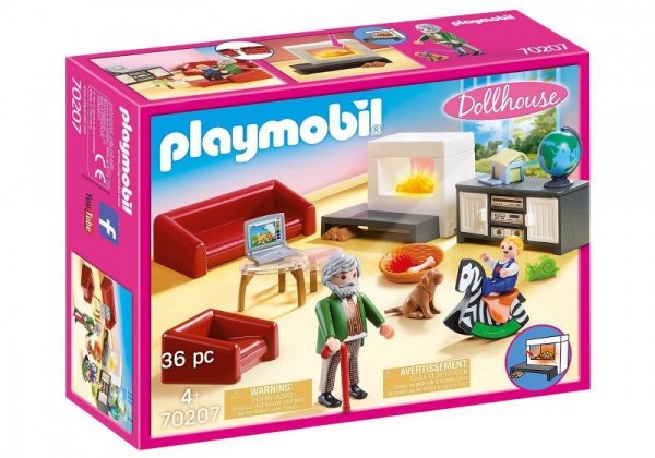 Playmobil Zestaw z figurkami Dollhouse 70207 Przytulny salon