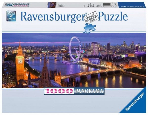 Ravensburger Polska Puzzle 1000 elementów Panorama Londyn nocą
