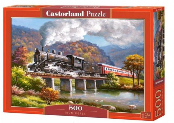 Castor Puzzle 500 elementów Pociąg Iron Horse