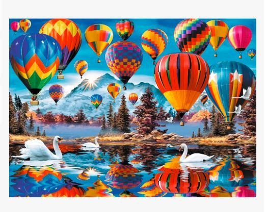 Trefl Puzzle drewniane 1000 elementów Kolorowe balony