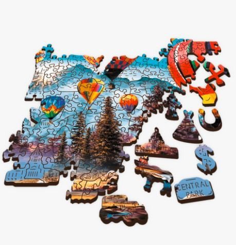 Trefl Puzzle drewniane 1000 elementów Kolorowe balony