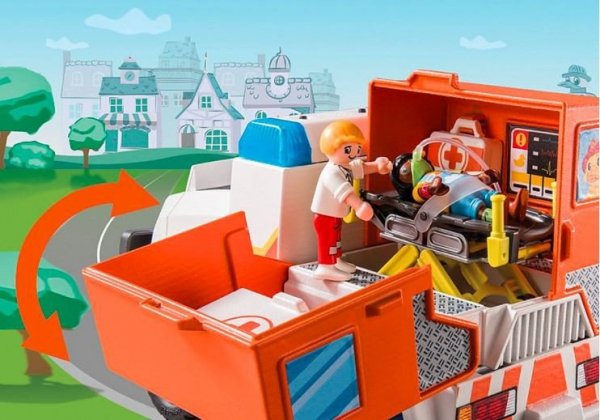 Playmobil Zestaw z figurką DUCK ON CALL 70916 Ambulans pogotowia